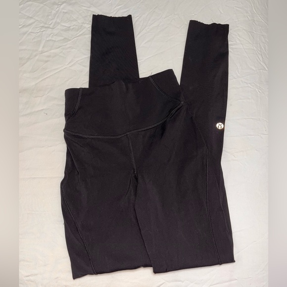 GUC women’s Lululemon base pace high rise black leggings. Size 4. - Picture 1 of 8